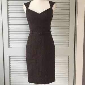 ISO 🦋 GUESS BROWN TWEED DRESS